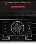 Car Clock Luminous Mini Automobiles Internal Stick-On Digital Watch Mechanics Quartz Clocks Auto Ornament 40mm 43mm