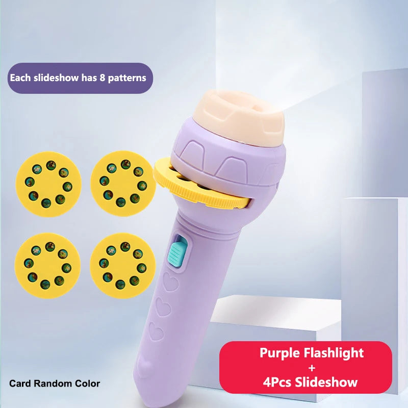 Linterna Proyector Lámpara Antorcha Juguete Lindo Dibujos Animados Creativo Juguete Lámpara Antorcha Linterna Proyector Juguete Libro De Cuentos Para Dormir Para Bebés