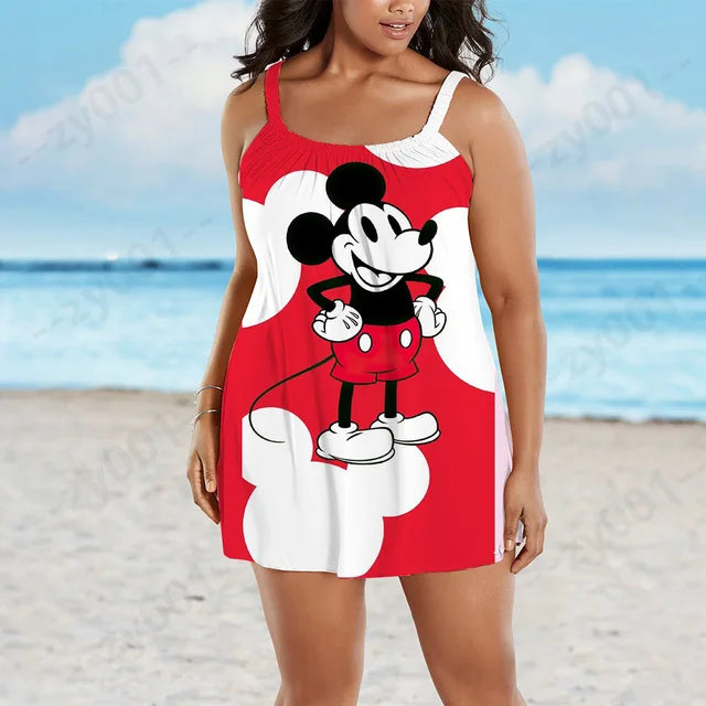 Plus Size Women Dress Woman Spring 2022 Disney Big Chic Elegant Evening Dresses Ladies Plus Size Summer Dresses Female 