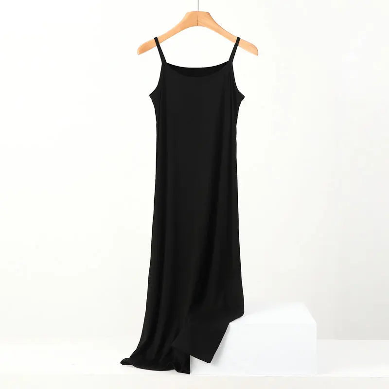 XL to 8XL Lengthen Modal Dress Plus size Spaghetti strap bottoming dresses Halter sundress Camisoles slips Inner Petticoat