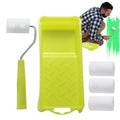 Small Paint Roller Set Mini Roller Edger Brush For Wall Painting With Paint Tray Interior Paint Brushes Painting Tools For Room