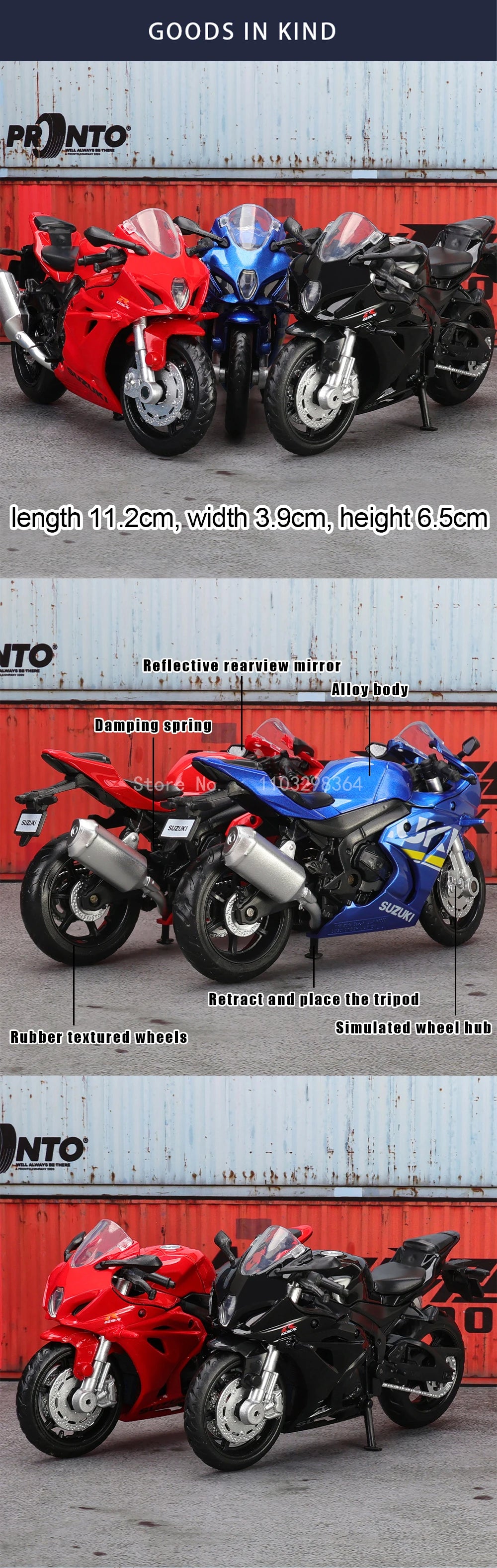 MSZ 1:18 Suzuki GSX-R1000 YAMAHA YZF-R1 1976 Rally200 Classic Motorcycle Static Model Alloy Die Casting Car Toy Gifts