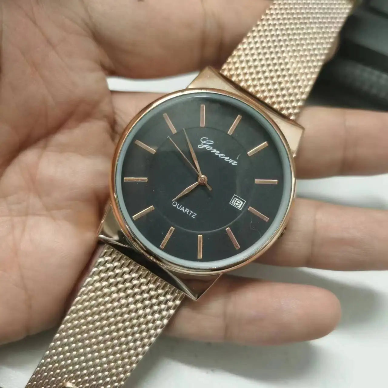 New 2023wokai business watch Quartz sports leisure belt men's watch Wheel pattern personality women clock