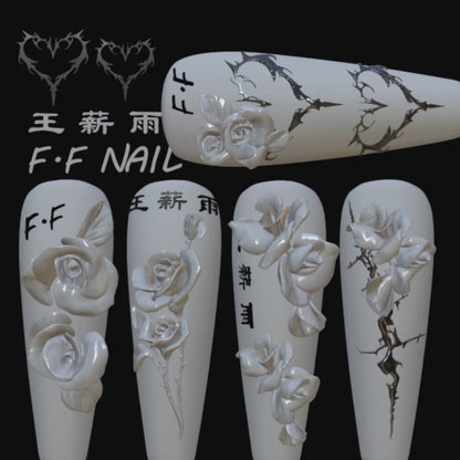 1pc  Snake Flamingo Jellyfish Dragon Dtream 3D Acrylic Mold  Nail Art DIY  Silicone  Nail Art Templates Nails Mold