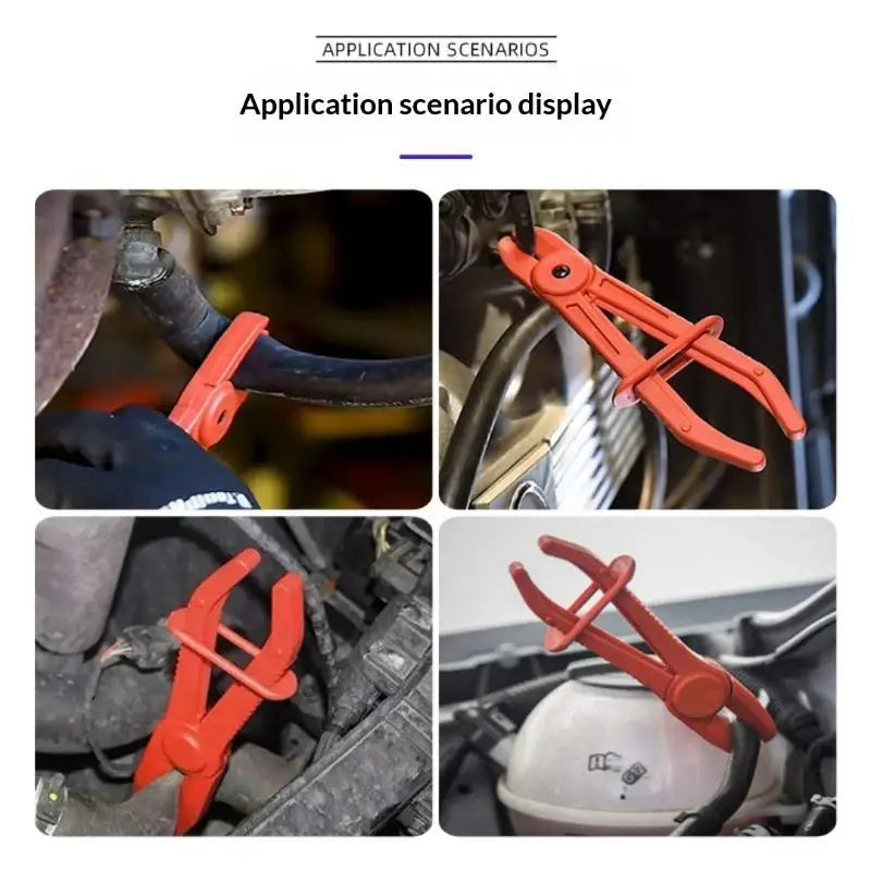 Nylon Hose Clamp Pliers for Car Repair; 1/3 Set Hands Free Brake Fuel Water Line Clamp Tool