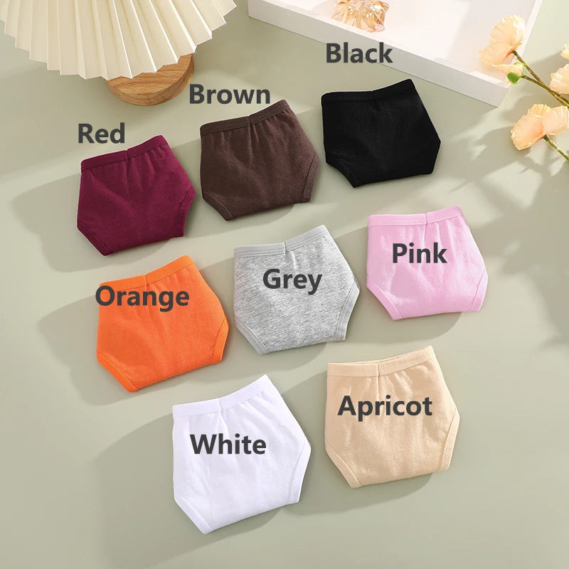 4 unids/set de bragas de algodón para mujer, tangas de tiro bajo sin costuras, cintura en V, ropa interior transpirable de Color sólido, lencería suave íntima para mujer