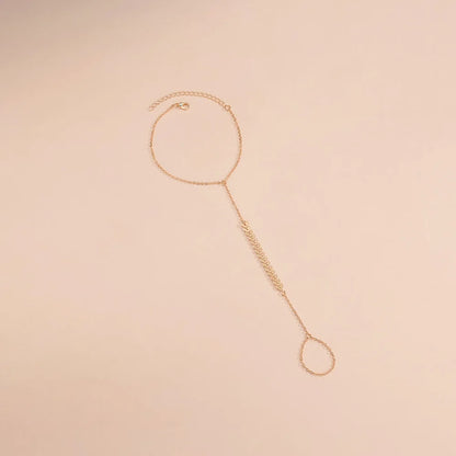Cadena de avión elegante y de moda, cadena de dedo de aleación, cadena de tobillo para mujer 