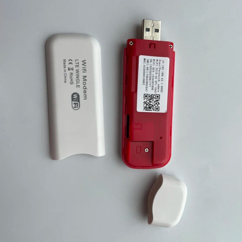 Dongle USB inalámbrico 4G LTE, banda ancha móvil de 150 Mbps, módem, tarjeta SIM 4G, enrutador inalámbrico, adaptador WiFi inalámbrico para casa y oficina.