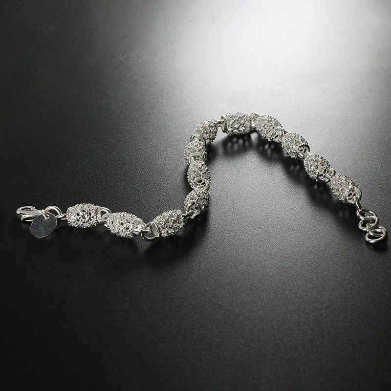 Fashion 925 Sterling Silver Bracelets For Women Luxury Original Designer Hollow Lantern Ball Charm Bracelets Beautiful Jewelry