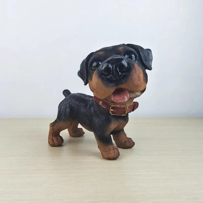 Large Pug Dog Animal Figurine Ornaments Abstract Bulldog Resin Statue Living Room Home Decor Pet Shop Decoration Crafts Gifts