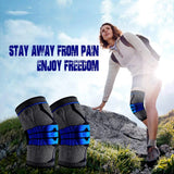 Silicone Padded Knee Pads Supports Brace Basketball Fitness Meniscus Patella Protection Kneepads Sports Safety Knee Sleeves