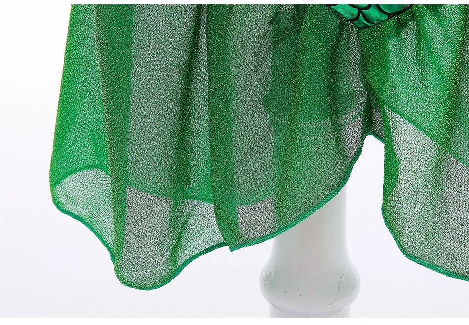 Children's Mermaid Cosplay Costume Girls' Role Play Costume Carnival Halloween Birthday Party Costume Summer Princess Dress