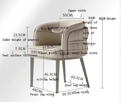 Cafe Chair Design Armchairs for Living Room Chairs for Parties Modern Dining Chairs Luxury Chaise De Bureaux Dalba Furnitures