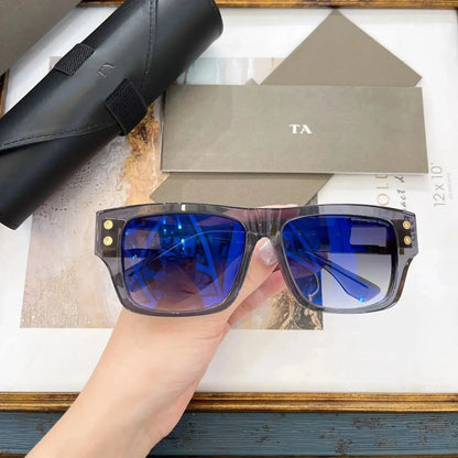 Original Factory For DIYTA DT GRANDMASTER-SEVEN DTS407-A With Brand Box Black Acetate Frame Stylish Casual Men Women Sunglasses