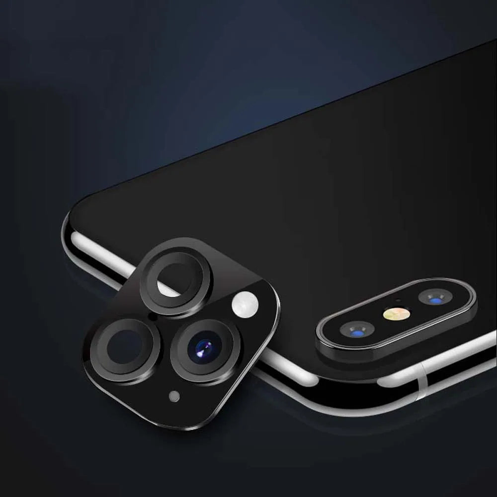 Fake Camera Lens Sticker Seconds For iPhone Phone Upgrade Screen Protector for iPhone X / XS Max Change to iPhone 11 pro Max
