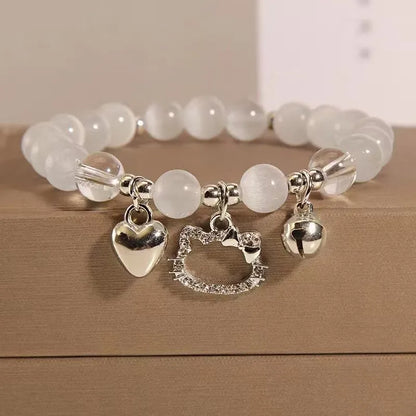 Nueva pulsera Hellokittys Y2k, pulsera Kawaii, colgante ajustable, joyería de moda de dibujos animados para niñas, regalo de cumpleaños y Navidad para mujer.