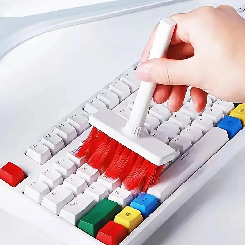 5-in-1 Cleaning Pen Dust Removal Brush, Detachable Dual Headed Keyboard Brush, Multifunctional Earphone Dust Removal Brush