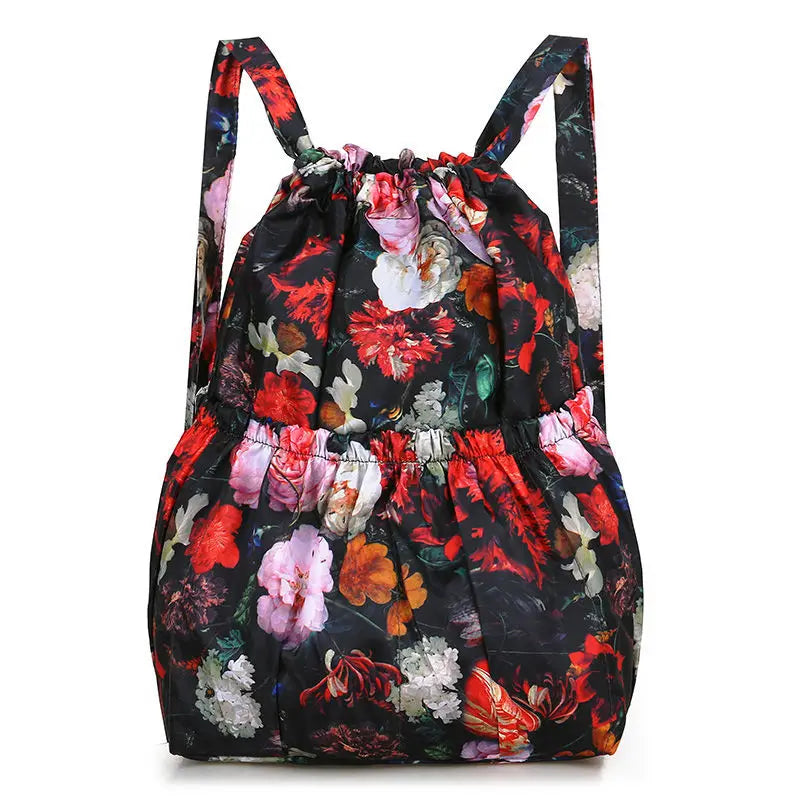 Nylon Bundle Pocket Backpack Women's Outdoor Sports Bag Mommy Large Capacity Backpack