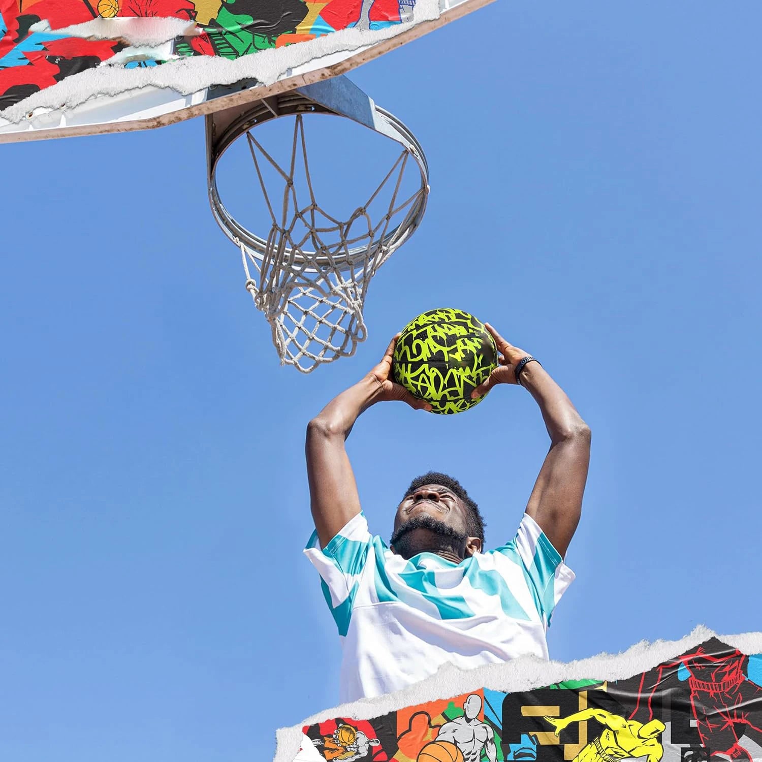 Basketball Rubber Basketball Size 7 Outdoor Cement Court Training Sports Ball For Adults Youth Professional Game Equipment