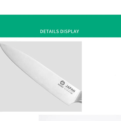 Juego de cuchillos de cocina de acero inoxidable, utilidad para pelar frutas, Chef serbio, rebanar pan, Juego de Cuchillos de Cocina japonés, accesorios, herramientas