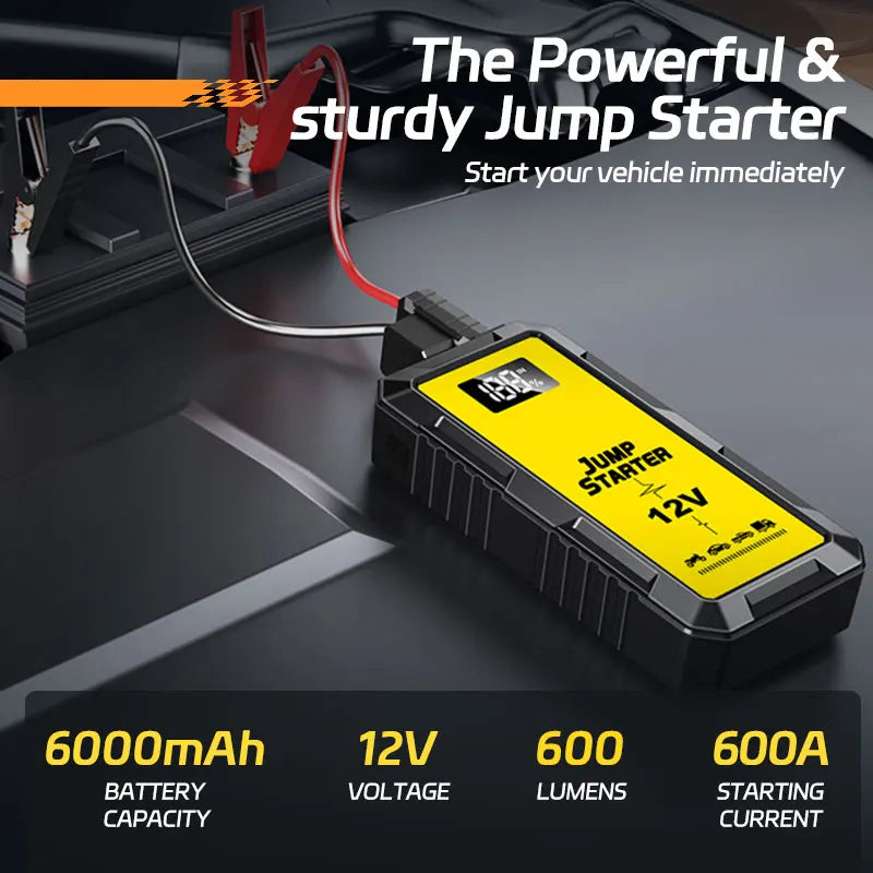 Power Bank 4000A Jump Starter Portable Charger Car Booster 12V Auto Starting Device Emergency Car Battery Starter
