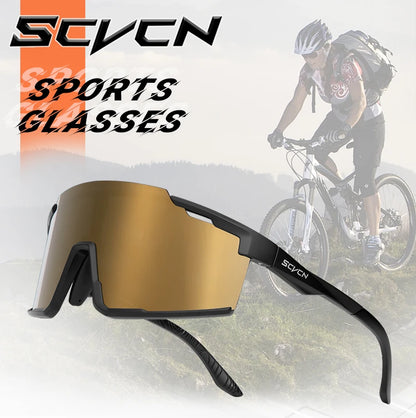 SCVCN Photochromic Cycling Sunglasses Sports Bicycle Glasses MTB Mountain Bike Goggles Accessories UV400 Outdoor Eyewear Men