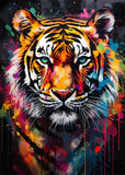 Watercolor Animals Canvas Paintings Rhino Cat Owl Panda Lion Tiger Wild Animals Grafffiti Art Posters Prints Home Decor Wall Art