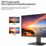 27inch LCD Monitor 1080P FHD 75Hz, Blu-ray Filtered Screen HDR 10 178°Wide Viewing Angle, Mobile Phone Bracket for Office Game