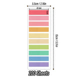 2400S Transparent Colorful Index Creative Memo Pads Office School Stationery Self-Adhesive Stickers Sticky Note Pads