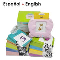 Máquina de aprendizagem para crianças falando cartões flash jardim de infância crianças linguagem livro de áudio eletrônico aprender inglês alemão espanhol francês