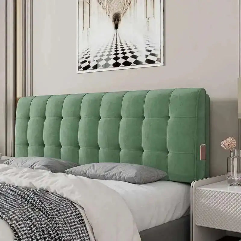 Backrest Soft Bag Bed Headboards for Hotel Headboards American Flannel Cloth Skin-Friendly Light Luxury Household Bed Headboards