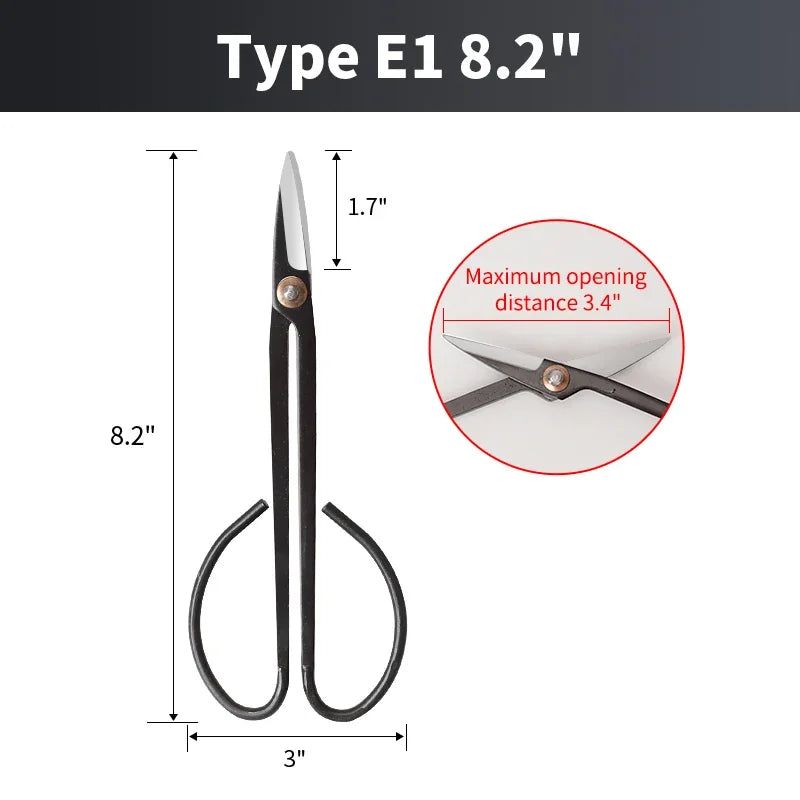 Onnfnag Profissional Root Cutter Bonsai Cutter Concave Edge Scissors Steel Bonsai Tools for Pruning Bonsai Tree Brunches Knots