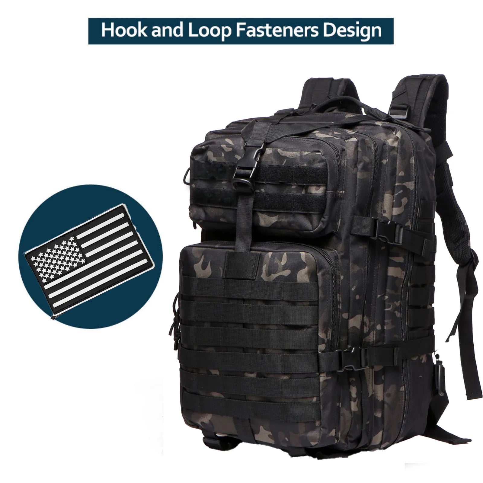 25L/50L Sturdy Nylon Waterproof Tactical Sports Trekking Fishing Hunting Camping Hiking Bag Backpack Outdoor Rucksacks