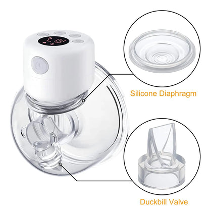 Válvula de pico de pato y diafragma de silicona, compatible con extractor de leche eléctrico, piezas y accesorios (juego de 10 piezas)