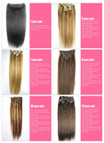 ZZHAIR 100% Brazilian Human Remy Hair Extensions 120g-200g 16"-26" U Piece Wig Clip-in Natural Straight
