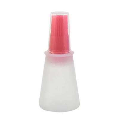 Garrafa de óleo de silicone escova dispensador de óleo garrafa com escova de churrasco resistente a altas temperaturas escova de alinhavo cozinha ferramentas para churrasco