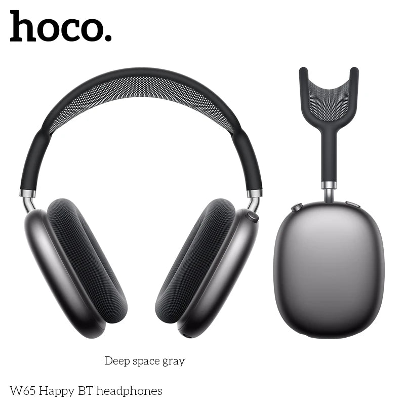 HOCO W65 New Bluetooth 5.4 Headphone Over Ear Big Earphones Hifi Audio Music Sport Gaming Headsets for Iphone Android With Mic