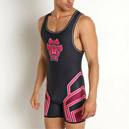 Kennel Club CB13 Men's Zipper Voltar Singlets Sexyman Bandit One Piece Sem Mangas Ginásio Esportes Fitness Vestuário