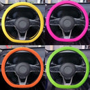 Car Silicone Steering Wheel Cover Men's And Women's Summer Fashion Sweat Wicking Non-slip All-season Model Thin And Soft