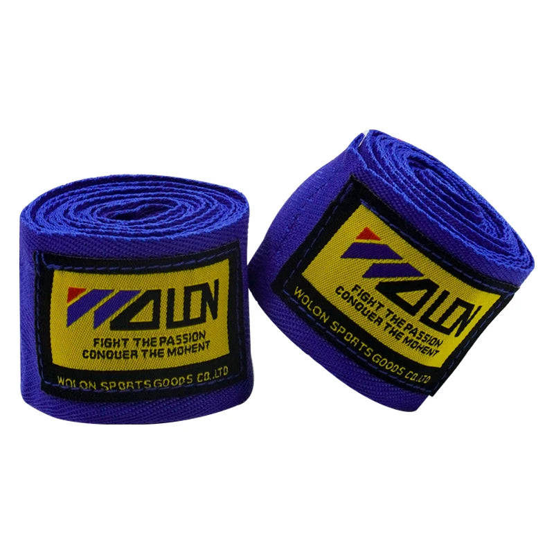 2PCS 1.5/2/3/5M Cotton Boxing Bandage Sports Strap Sanda Kick Boxing MMA Hand Gloves Protector Belt Boxing Sports Wraps Bandage