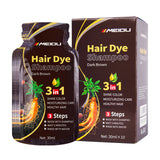 Shampoo de Coloração Capilar 3 em 1 (30ml) – Escurecimento Instantâneo de Cabelos Grisalhos para Preto – Com Polygonum Multiflorum (Cobertura Natural) para Mulheres