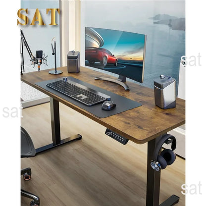 ad Height Adjustable Electric Standing Desk, 55 x 28 Inches Sit Stand up Desk, Memory Computer Home Office Desk