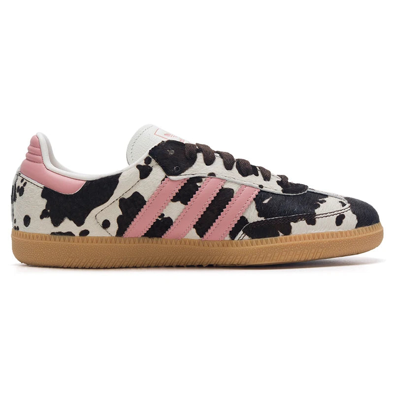Adidas (Adidas) Trefoil Men's and Women's Sneakers, Cow Print German Training Shoes, Casual Shoes Kk2239
