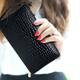 Women Black Cosmetic Bag Zipper Small Makeup Bag Traveling Neceser Ladies Cosmetics Clutch Purse Toiletry Organizer Case Pouch