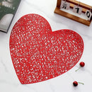 Placemats Set of 1/4Pc Light Luxury Placemat Table Mat Wide Application PVC Table Decor Round Protector Mat Heat Resistant Pad