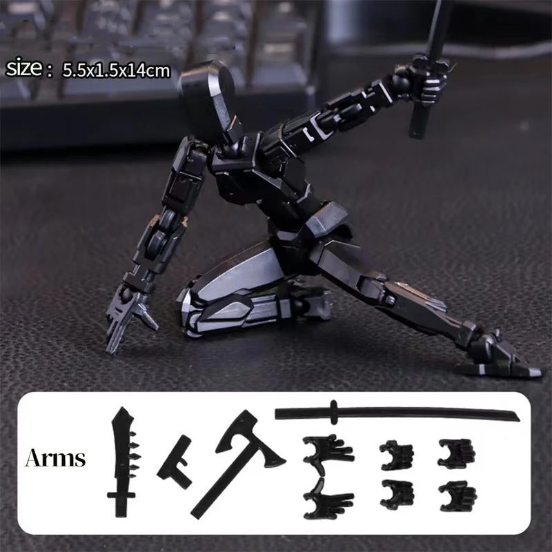 DIY 13 Action Multi-Jointed Movable Shapeshift Robot 3D Printed Mannequin Dummy Action Model Home Decor Figurines for Children