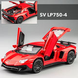 1:32 Lamborghinis LP770 LP750 Car Alloy Sports Car Model Diecast Sound Super Racing Lifting Tail Hot Car Wheel For Children Gift
