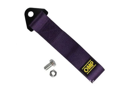 Cuerda de remolque para coche Omp, modificación, gancho de seguro de automóvil, parachoques delantero, cuerda de remolque, cabeza de vehículo, serpentina para coche, accesorios decorativos