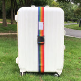 Straight Shaped Luggage Straps for Suitcase, Polyester Luggage Belt with Adjustable Release Buckle Travel Accessory