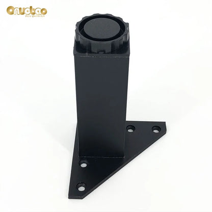 Onuobao-Aluminum Square Furniture Feet, Cabinet Feet, Can Be Adjusted, Bathroom Cabinet, Sofa, Coffee Table Feet, 4PCs 